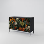 MIDNIGHT SPROUT 2-Door Sideboard in Black Finish