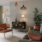 MIDNIGHT SPROUT 2-Door Sideboard in Black Finish