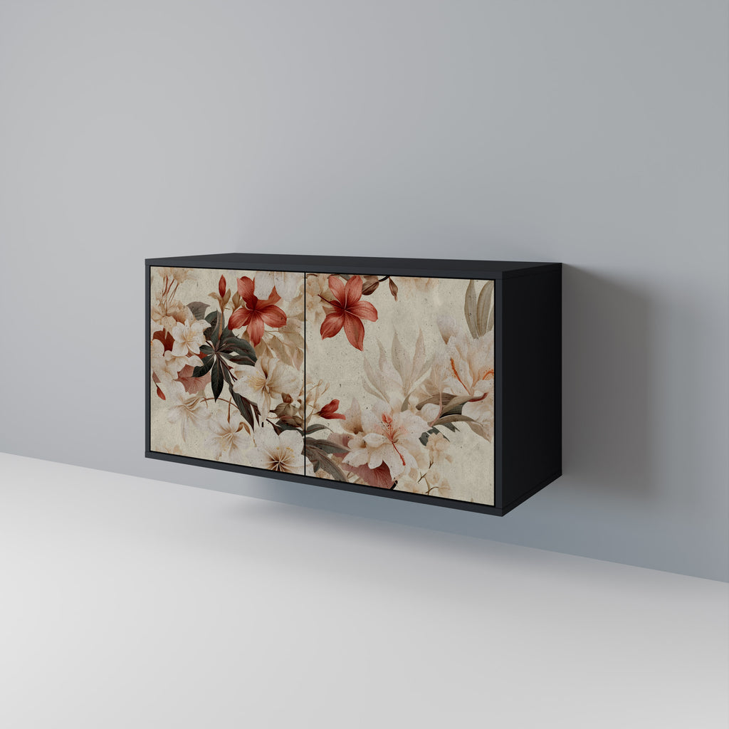 PETAL HARMONY 2-Door Sideboard in Black Finish