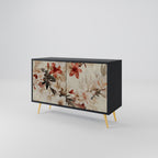 PETAL HARMONY 2-Door Sideboard in Black Finish