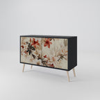 PETAL HARMONY 2-Door Sideboard in Black Finish