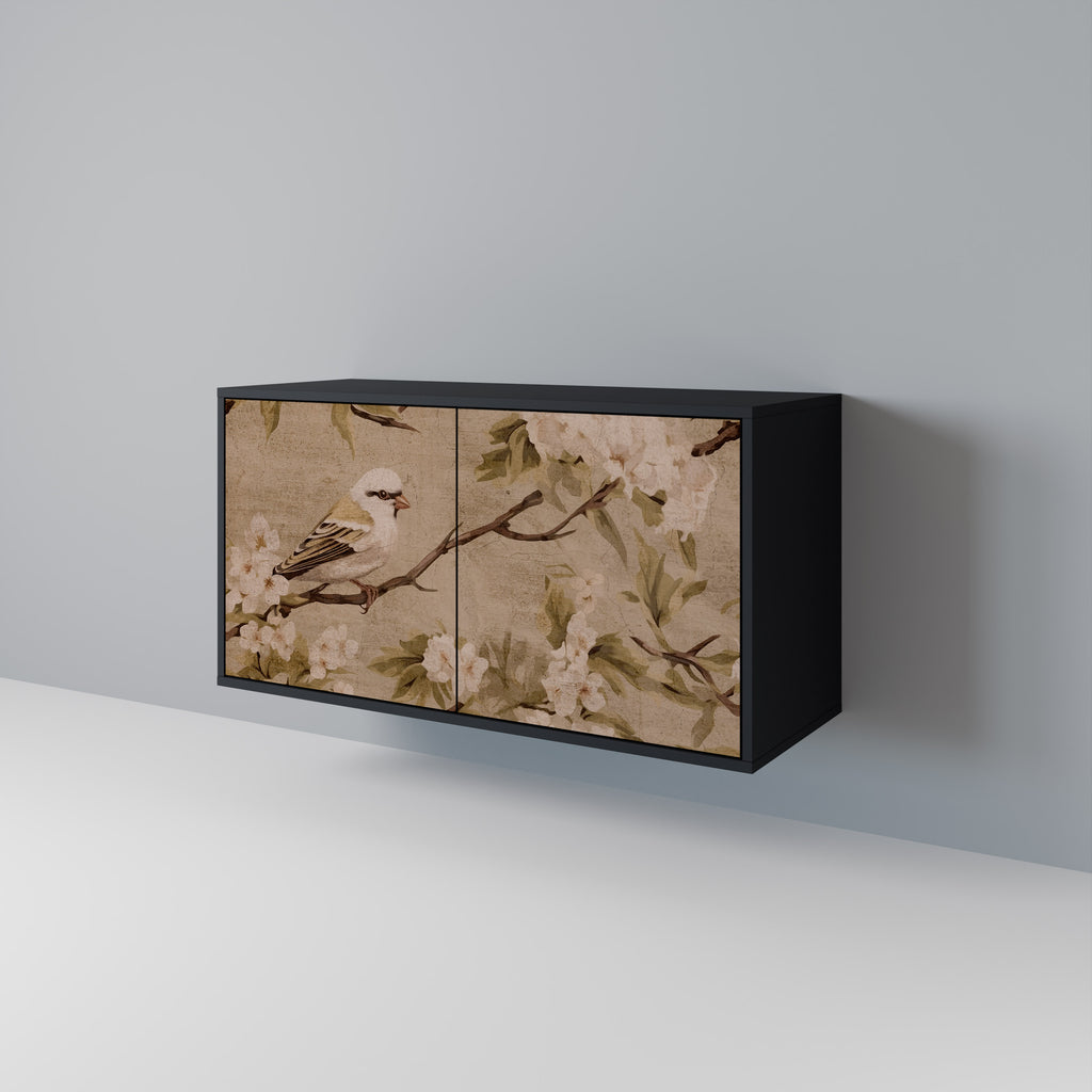 PETAL DISTINGUISH 2-Door Sideboard in Black Finish