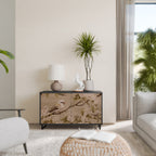 PETAL DISTINGUISH 2-Door Sideboard in Black Finish