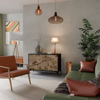 PETAL DISTINGUISH 2-Door Sideboard in Black Finish