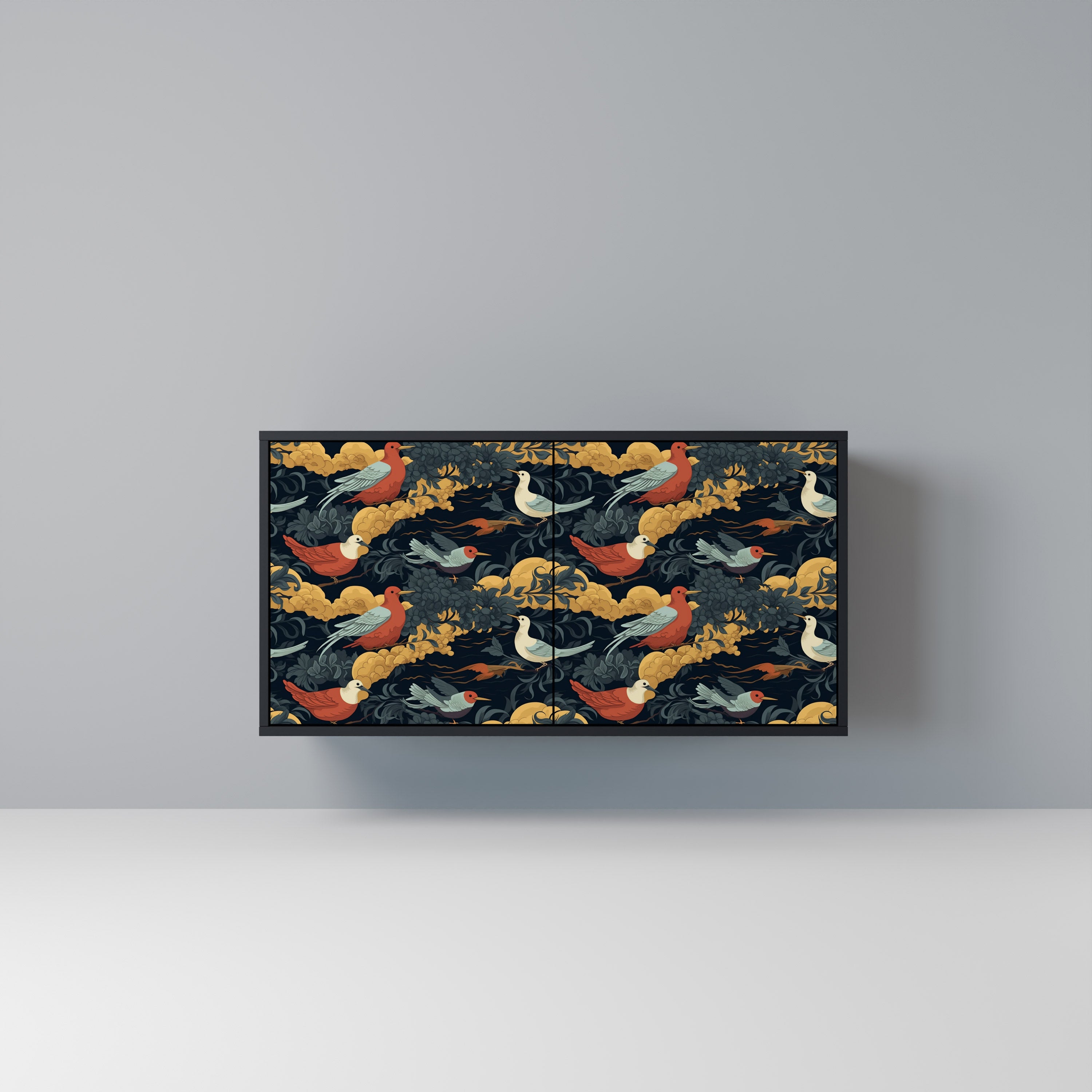 FOWLY DAZE 2-Door Sideboard in Black Finish