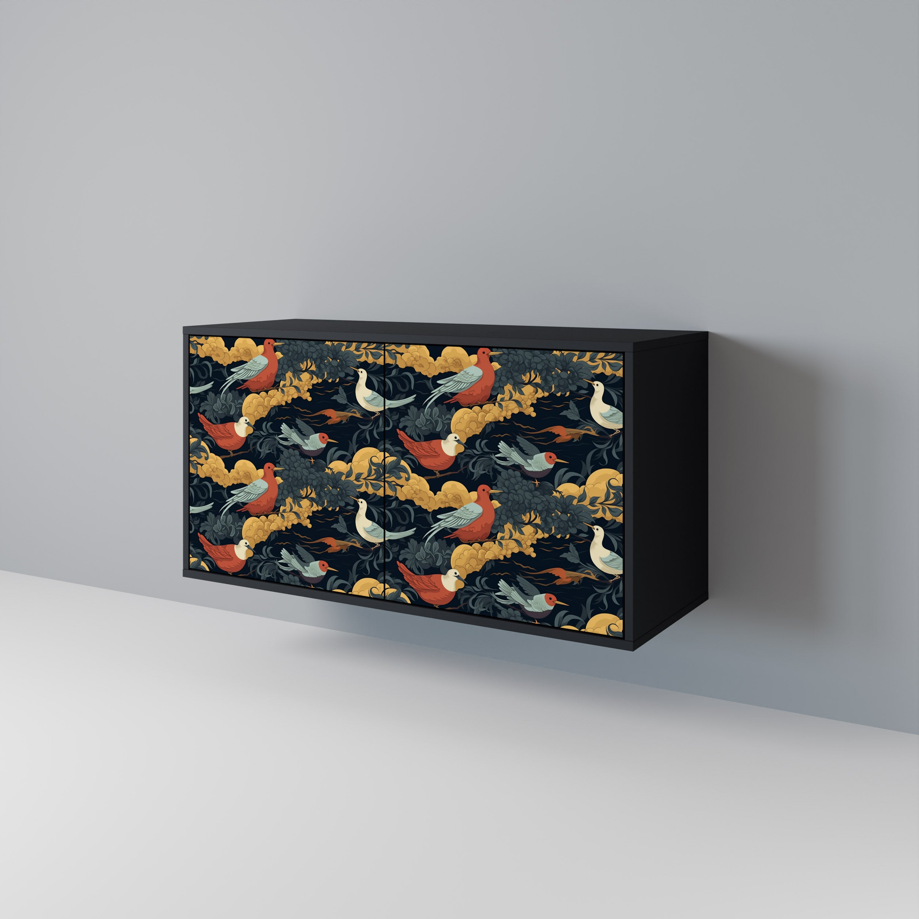 FOWLY DAZE 2-Door Sideboard in Black Finish