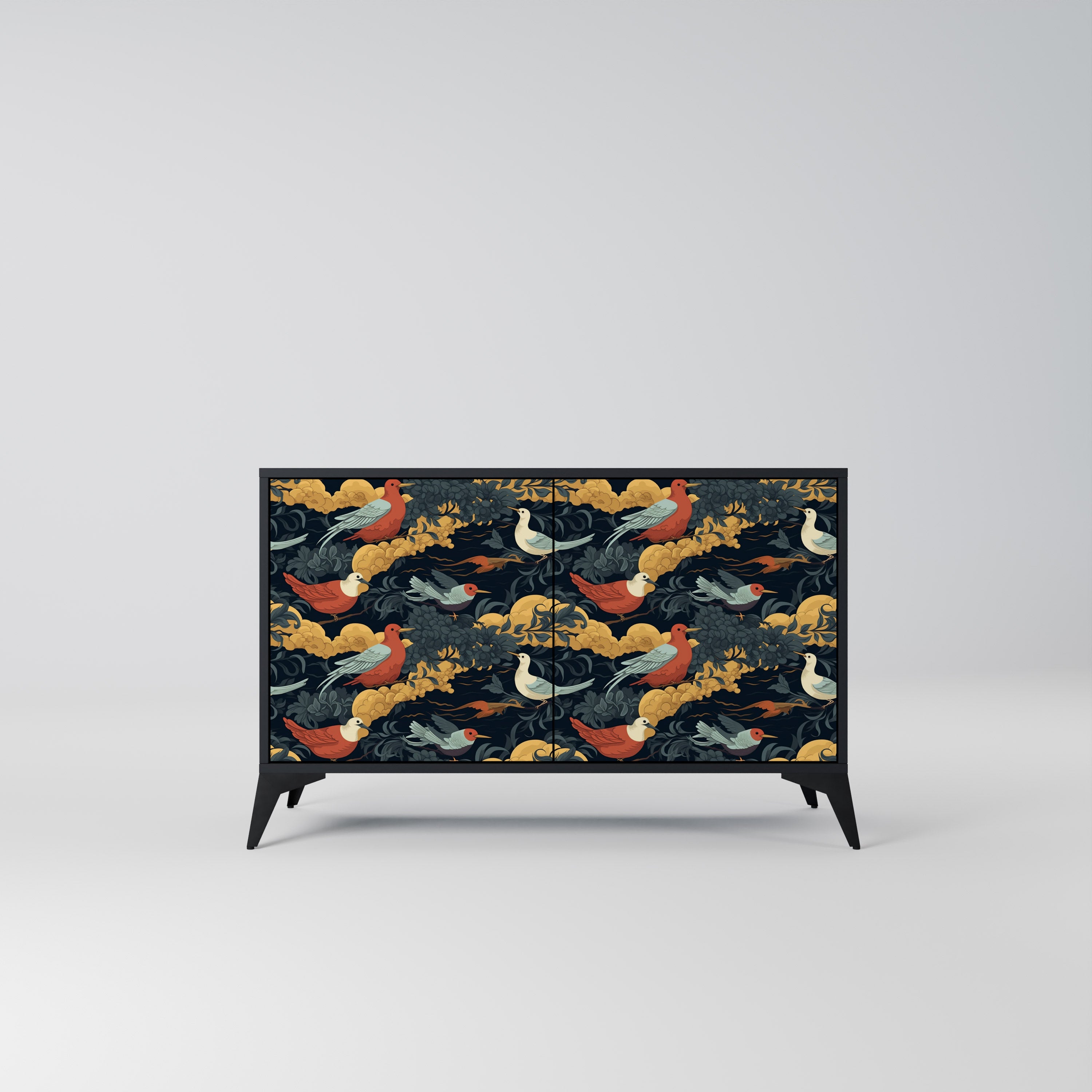 FOWLY DAZE 2-Door Sideboard in Black Finish