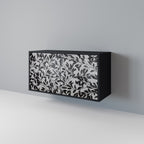 CHARCOAL SPROUT Aparador de 2 Puertas en Acabado Negro