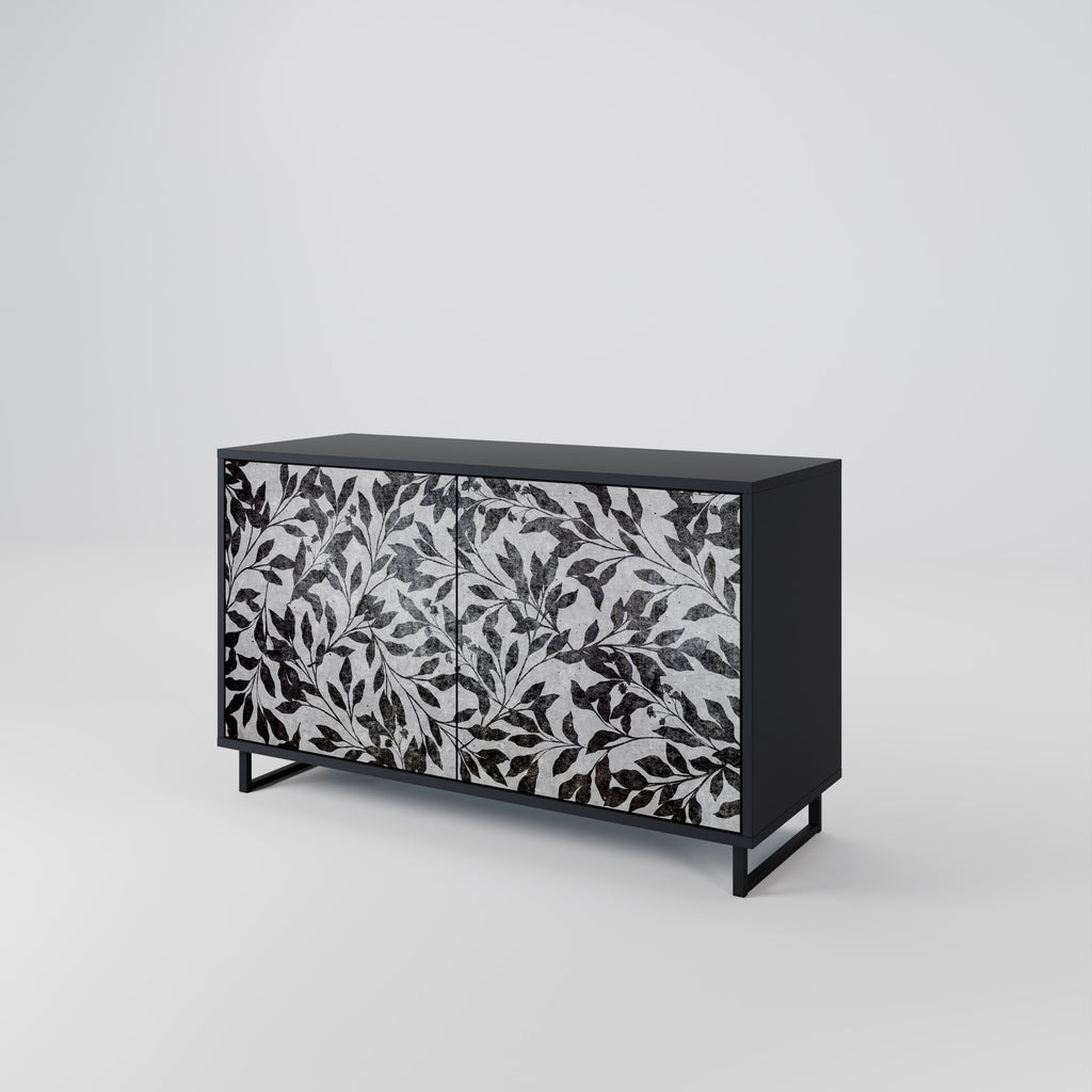 CHARCOAL SPROUT 2-Door Sideboard in Black Finish