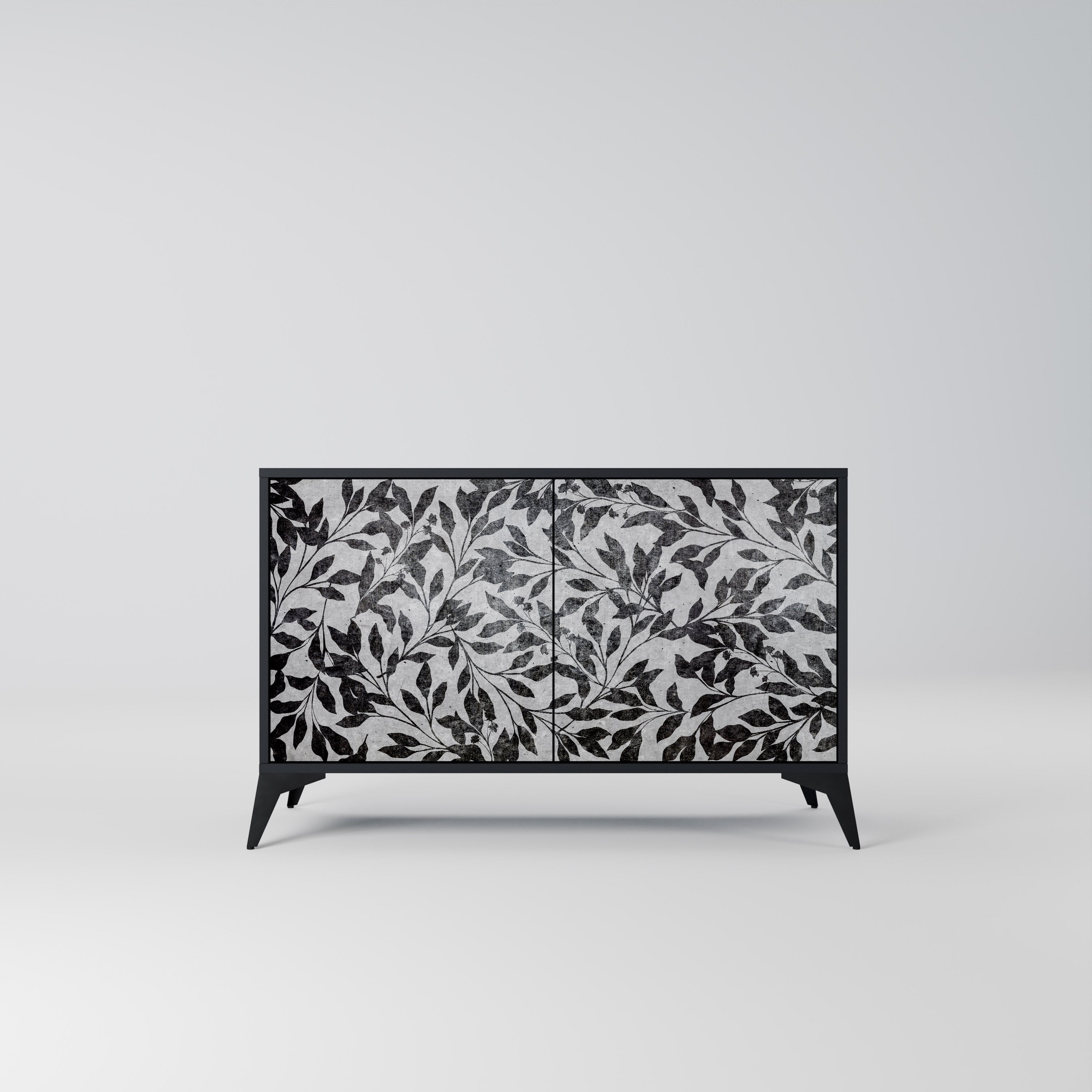 CHARCOAL SPROUT 2-Door Sideboard in Black Finish