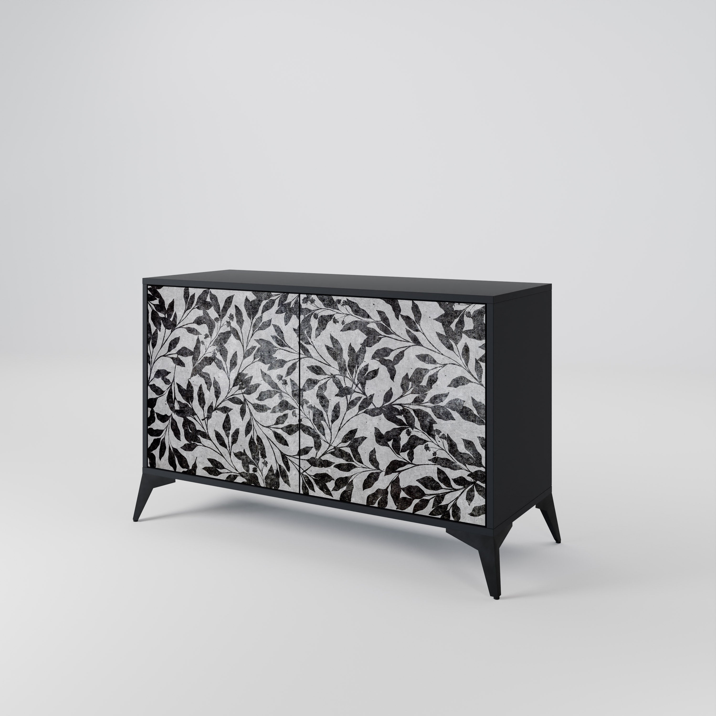 CHARCOAL SPROUT 2-Door Sideboard in Black Finish