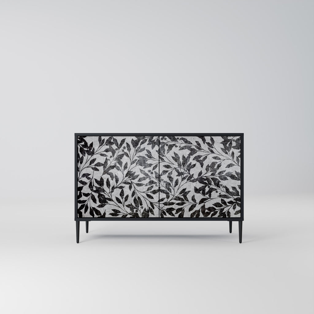 CHARCOAL SPROUT 2-Door Sideboard in Black Finish