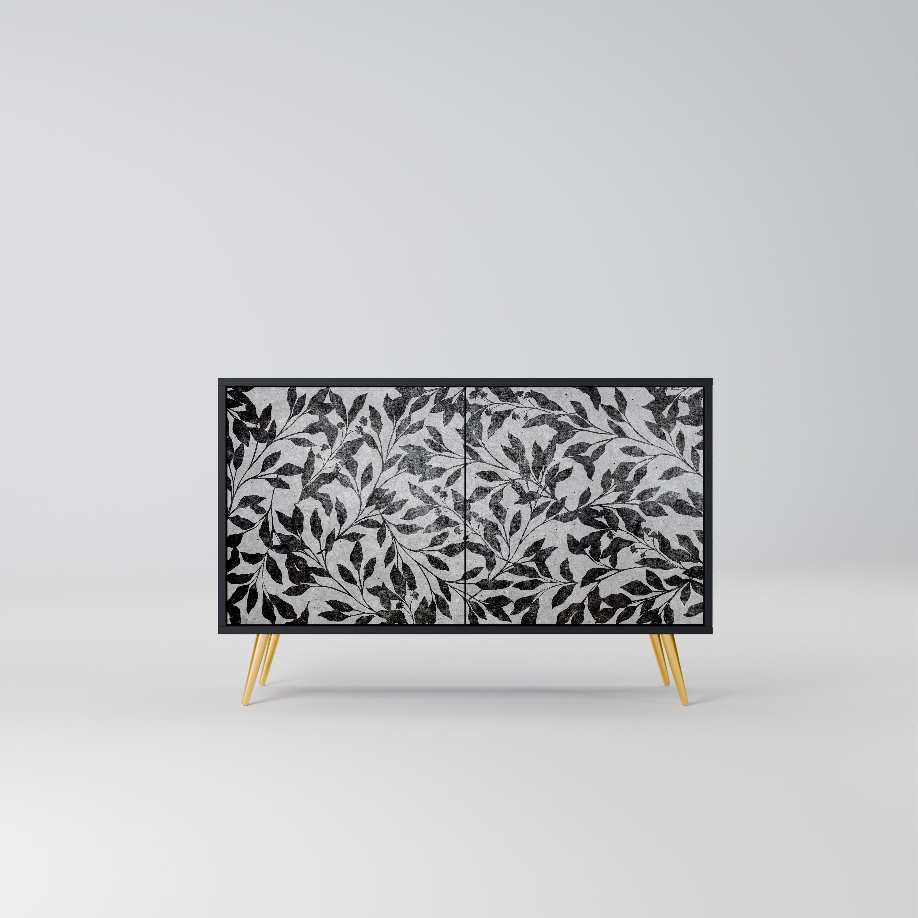 CHARCOAL SPROUT 2-Door Sideboard in Black Finish