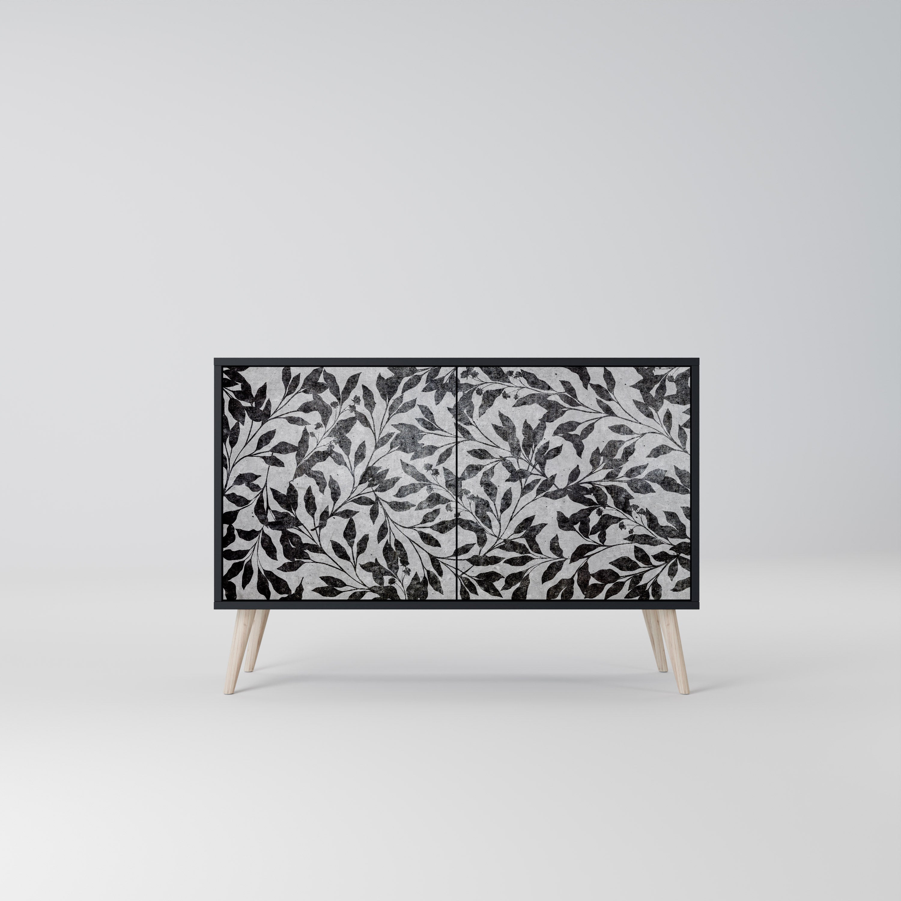 CHARCOAL SPROUT 2-Door Sideboard in Black Finish