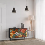 RADIANT FLORA 2-Door Sideboard in Black Finish