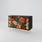 RADIANT FLORA 2-Door Sideboard in Black Finish