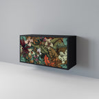 BOTANICAL EMERGENCE 2-Door Sideboard in Black Finish