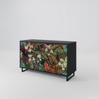 BOTANICAL EMERGENCE 2-Door Sideboard in Black Finish