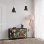 BOTANICAL EMERGENCE 2-Door Sideboard in Black Finish