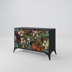 BOTANICAL EMERGENCE 2-Door Sideboard in Black Finish