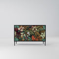BOTANICAL EMERGENCE 2-Door Sideboard in Black Finish