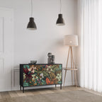 BOTANICAL EMERGENCE 2-Door Sideboard in Black Finish