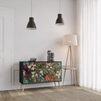 BOTANICAL EMERGENCE 2-Door Sideboard in Black Finish