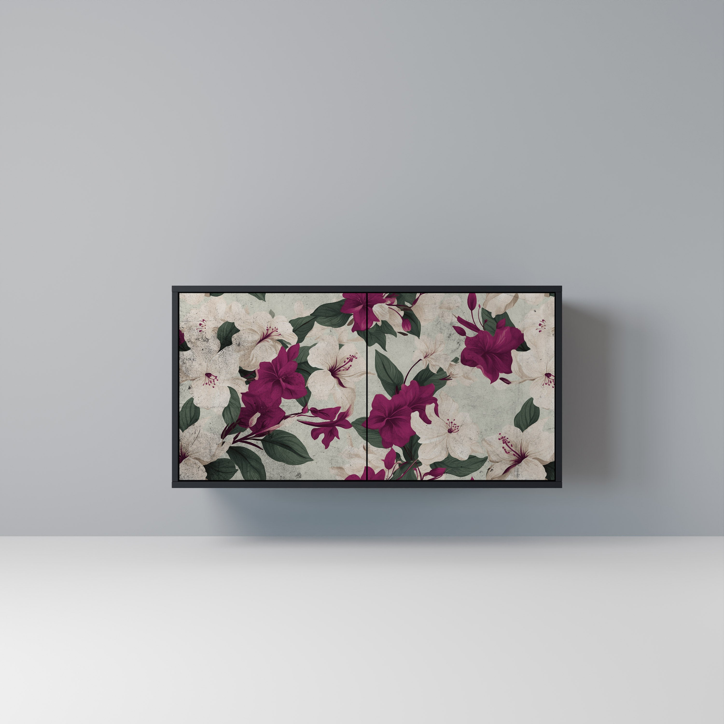 FLOWERET DREAM 2-Door Sideboard in Black Finish