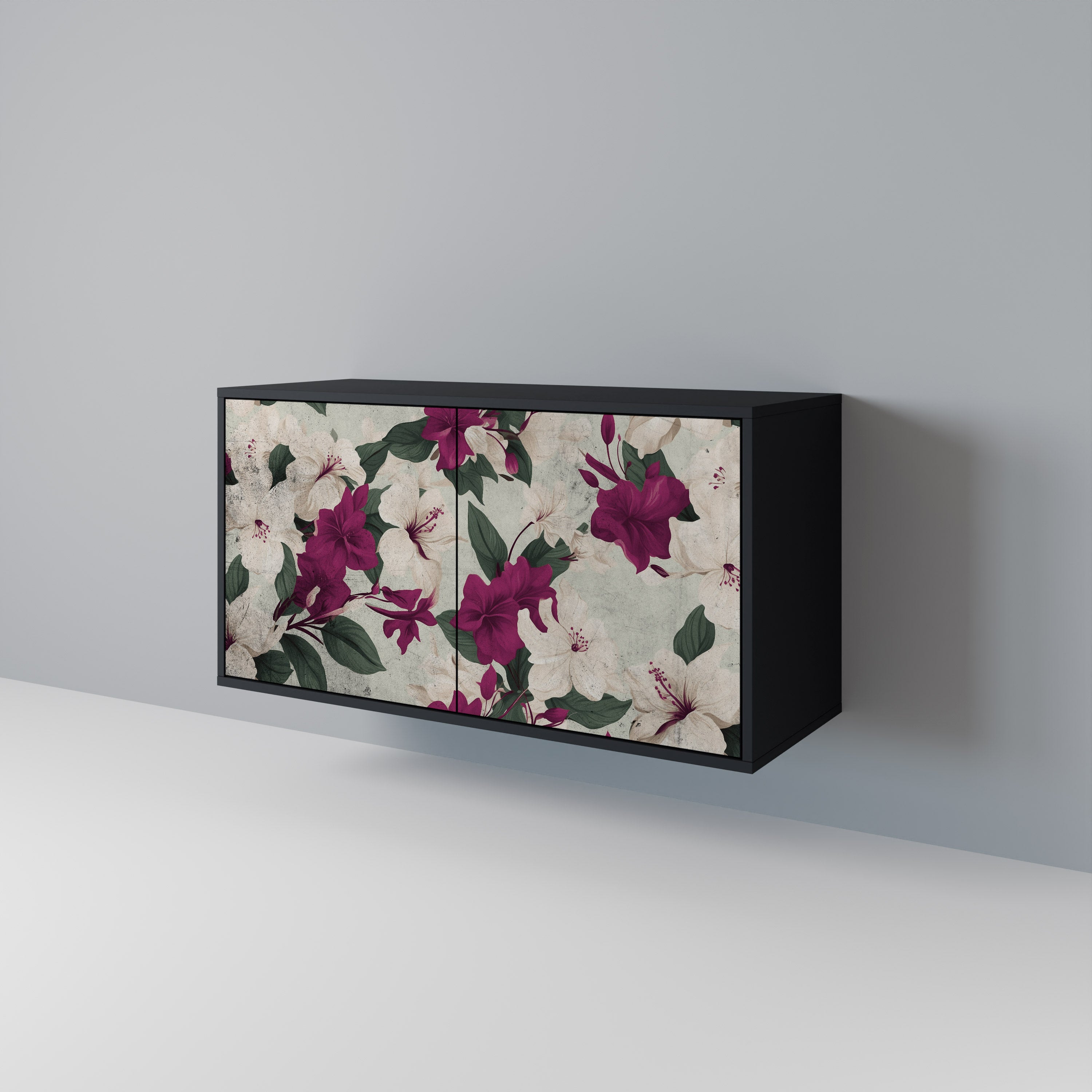 FLOWERET DREAM 2-Door Sideboard in Black Finish