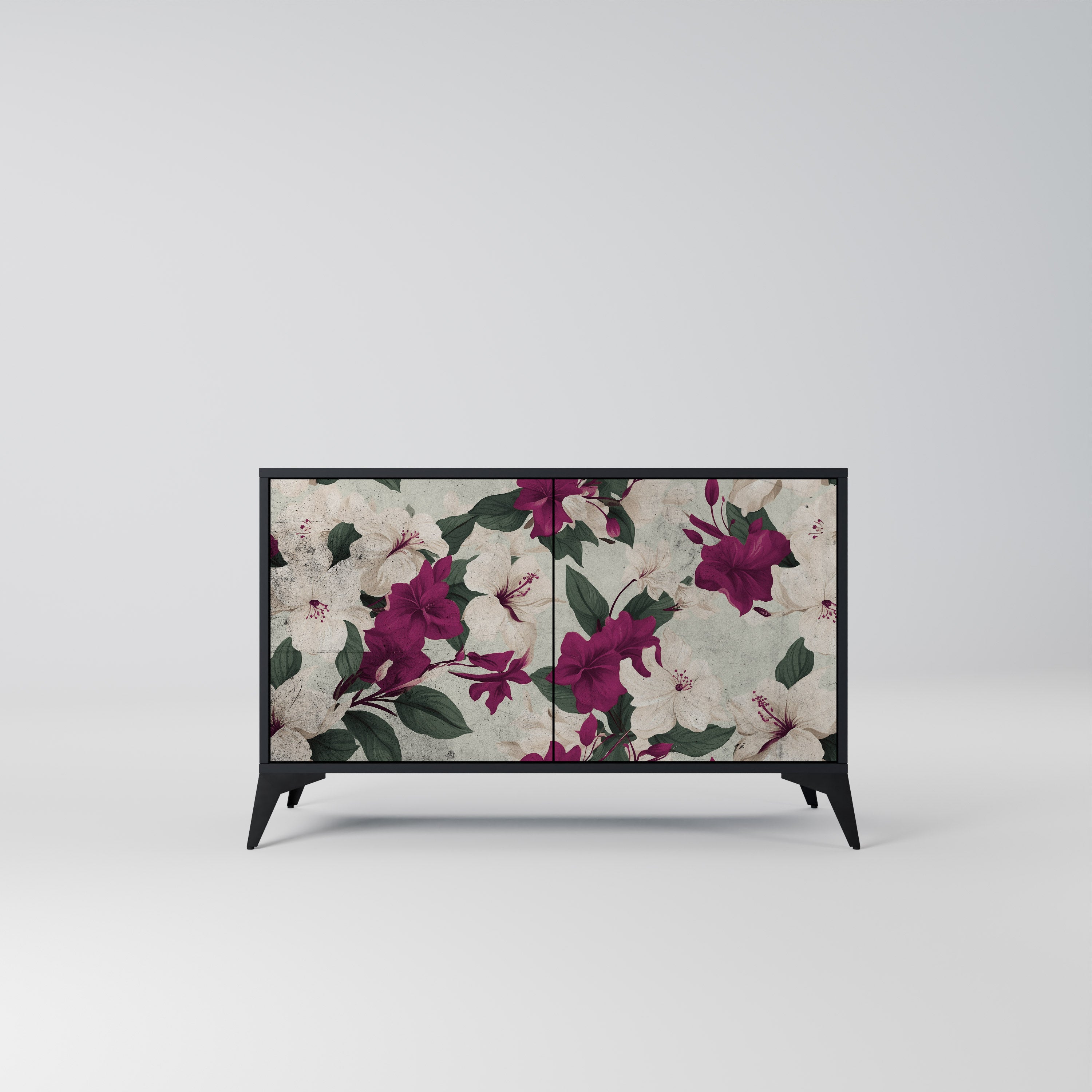 FLOWERET DREAM 2-Door Sideboard in Black Finish