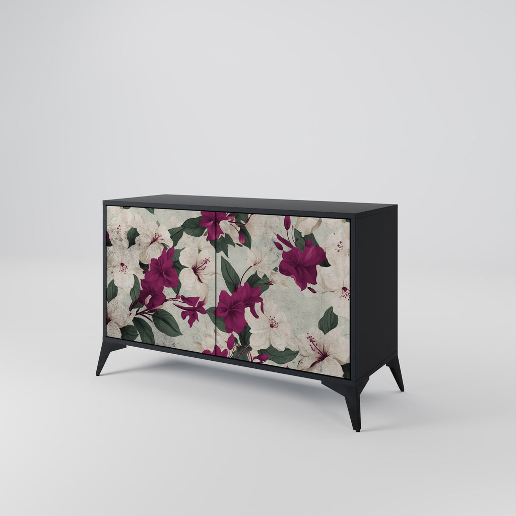 FLOWERET DREAM 2-Door Sideboard in Black Finish