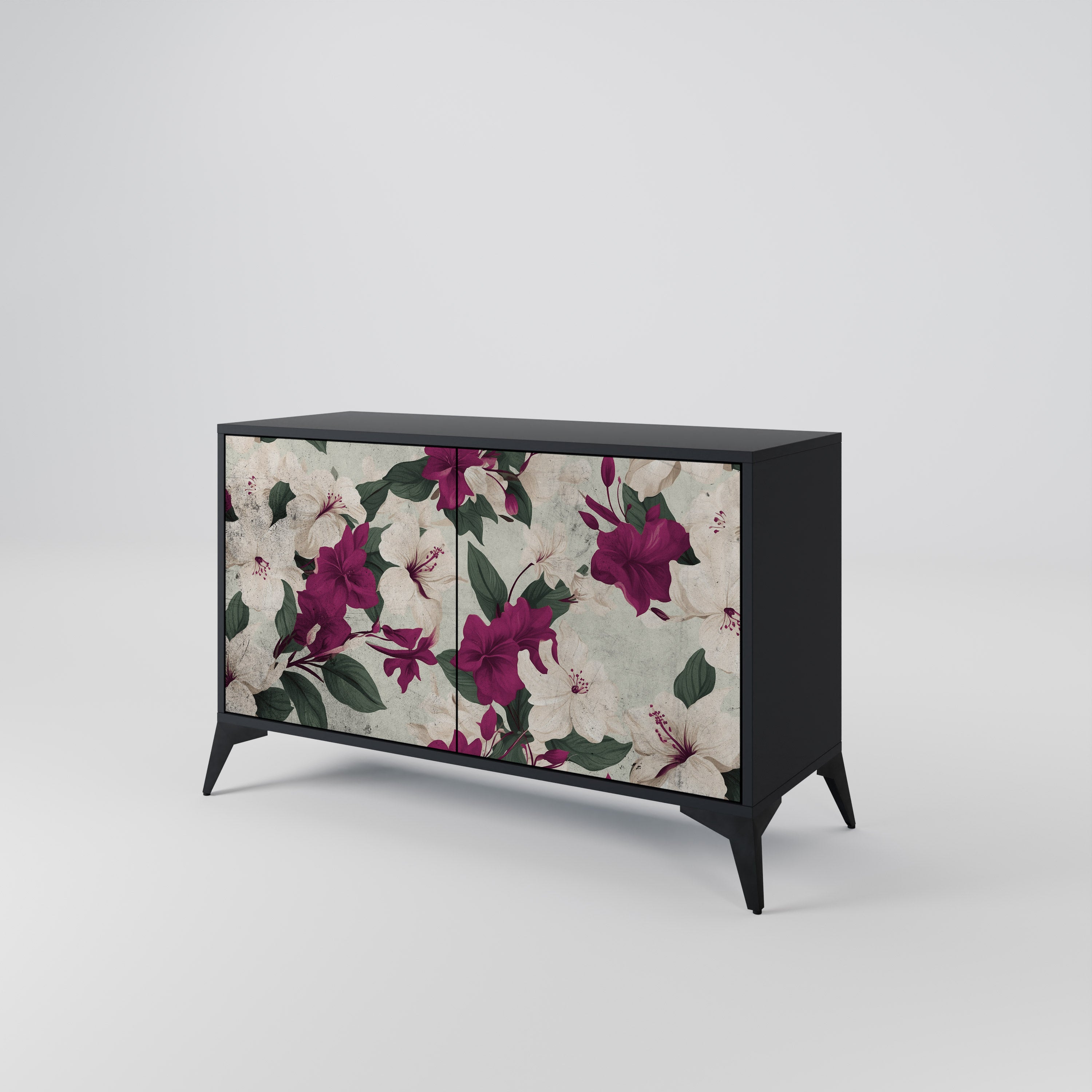 FLOWERET DREAM 2-Door Sideboard in Black Finish