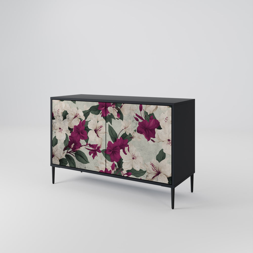 FLOWERET DREAM 2-Door Sideboard in Black Finish