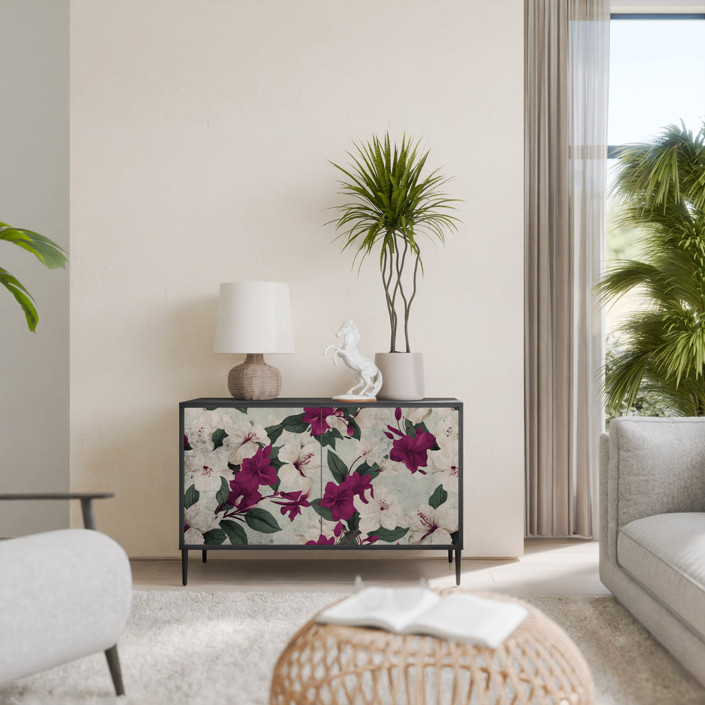 FLOWERET DREAM 2-Door Sideboard in Black Finish