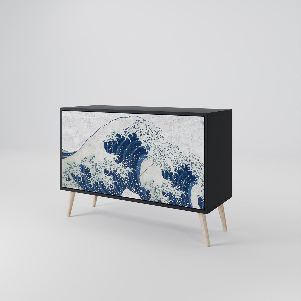 THE GREAT WAVE AT KANAGAWA Aparador de 2 Puertas