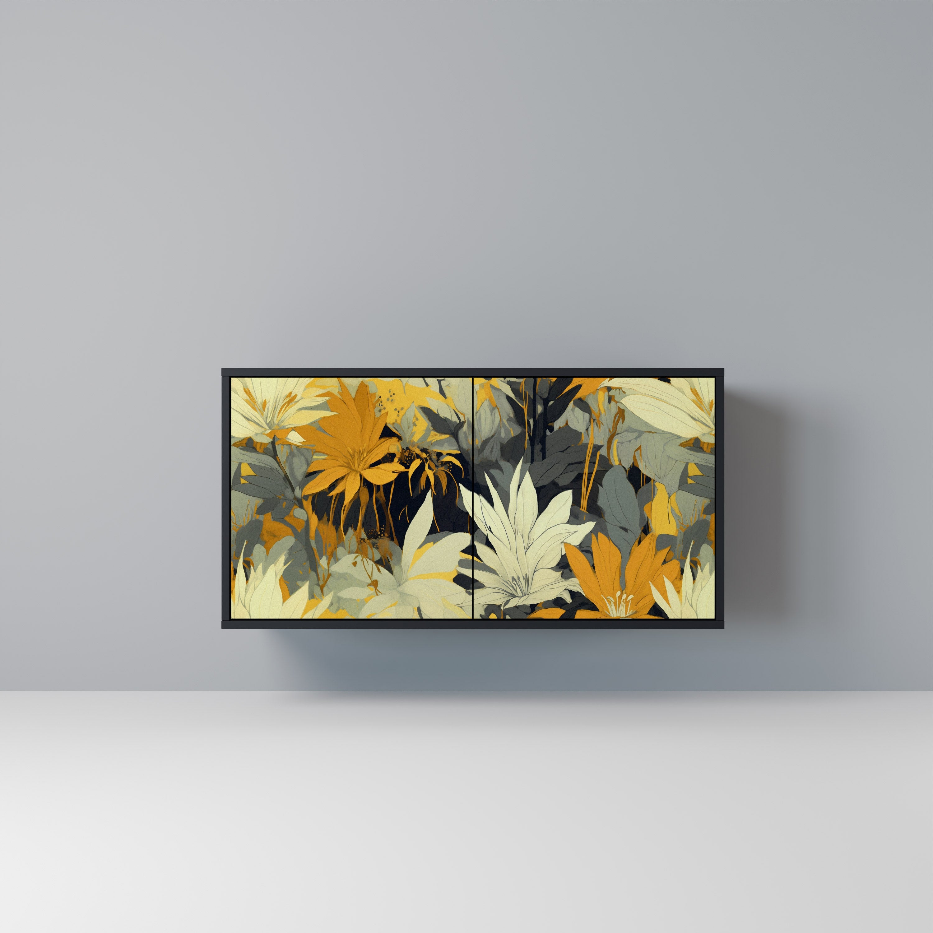 SUNKISSED LILY 2-Door Sideboard in Black Finish