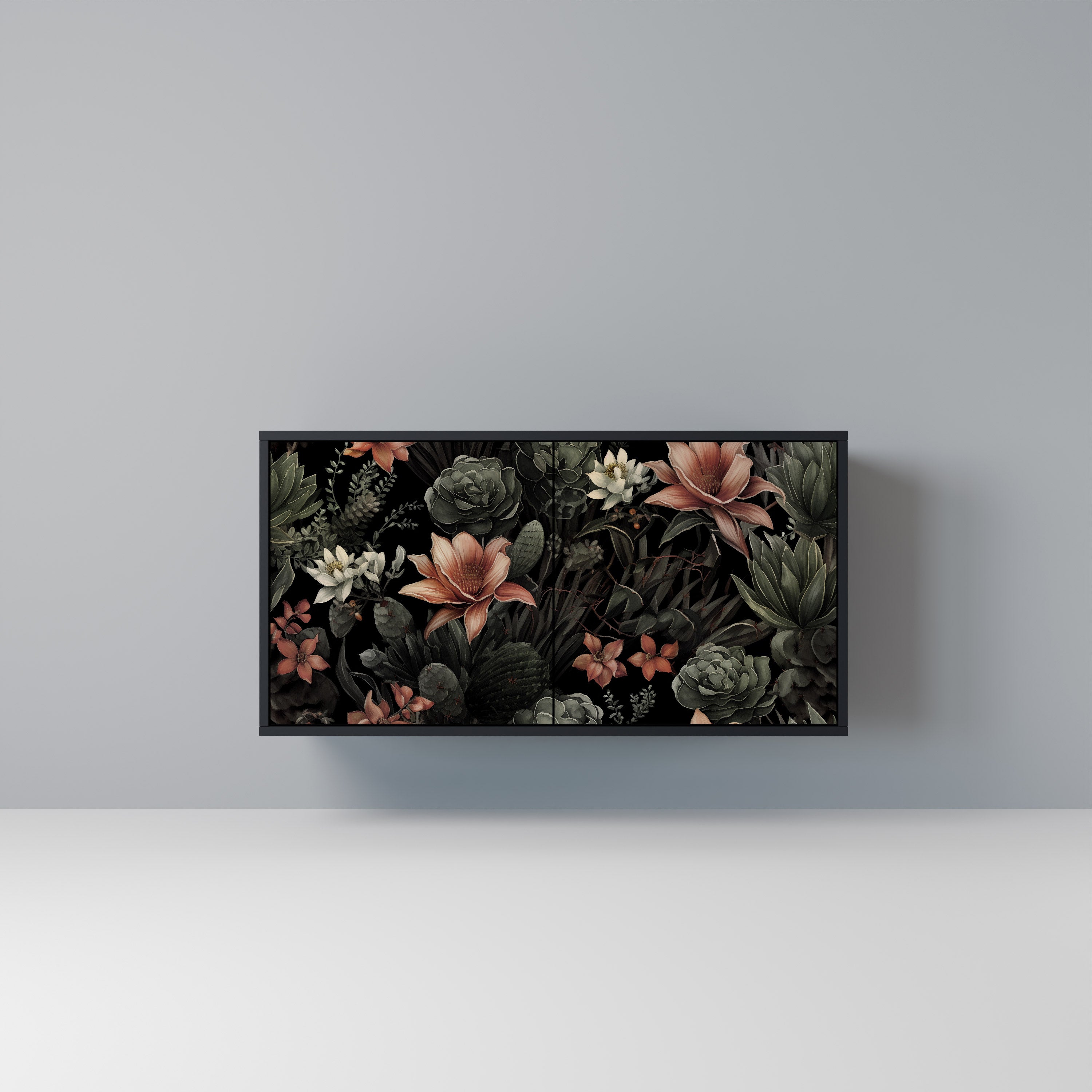 SECRET VERDURE 2-Door Sideboard in Black Finish