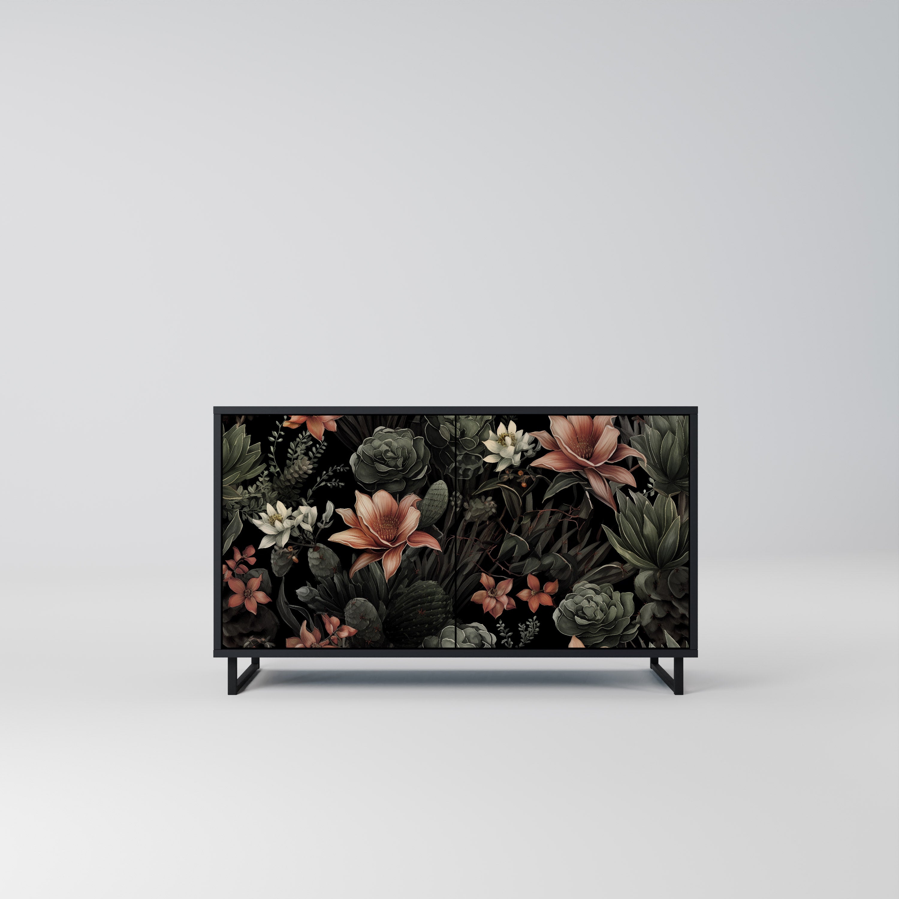 SECRET VERDURE 2-Door Sideboard in Black Finish