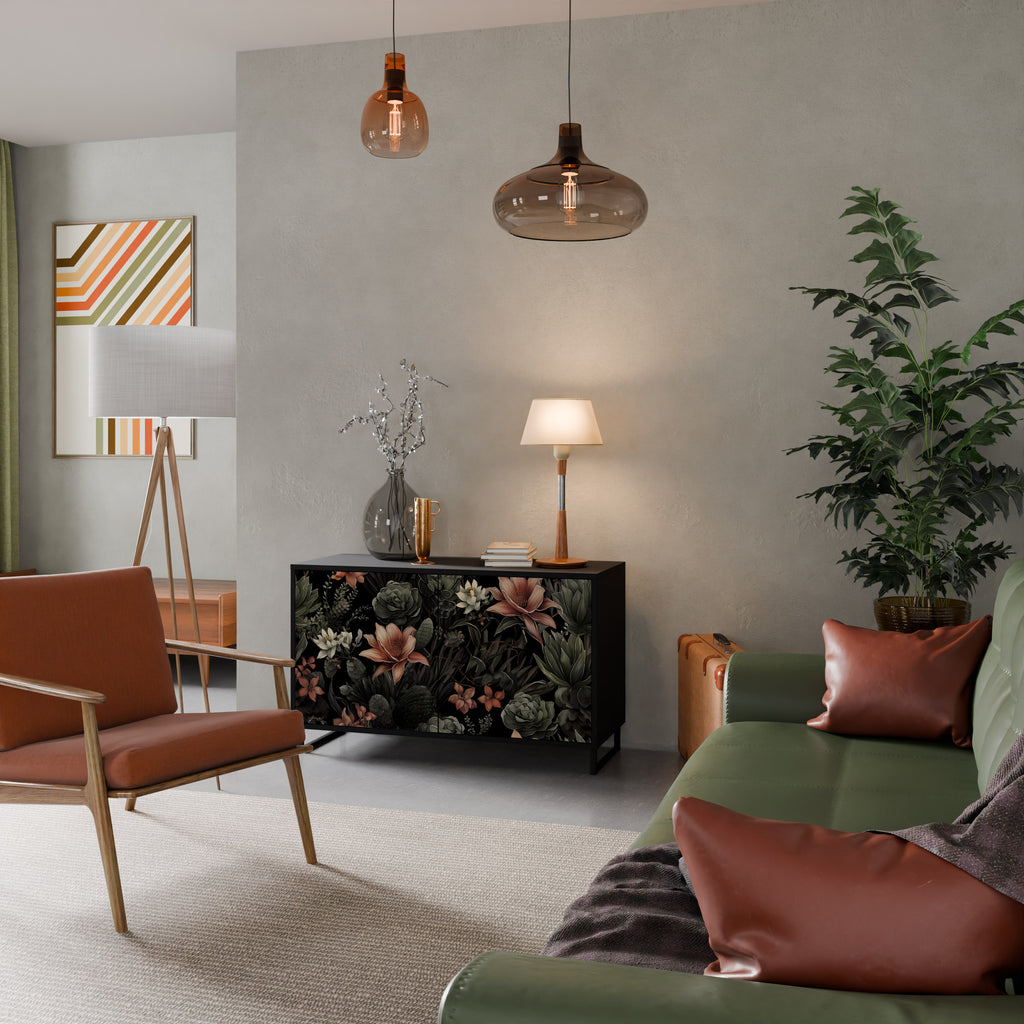 SECRET VERDURE 2-Door Sideboard in Black Finish