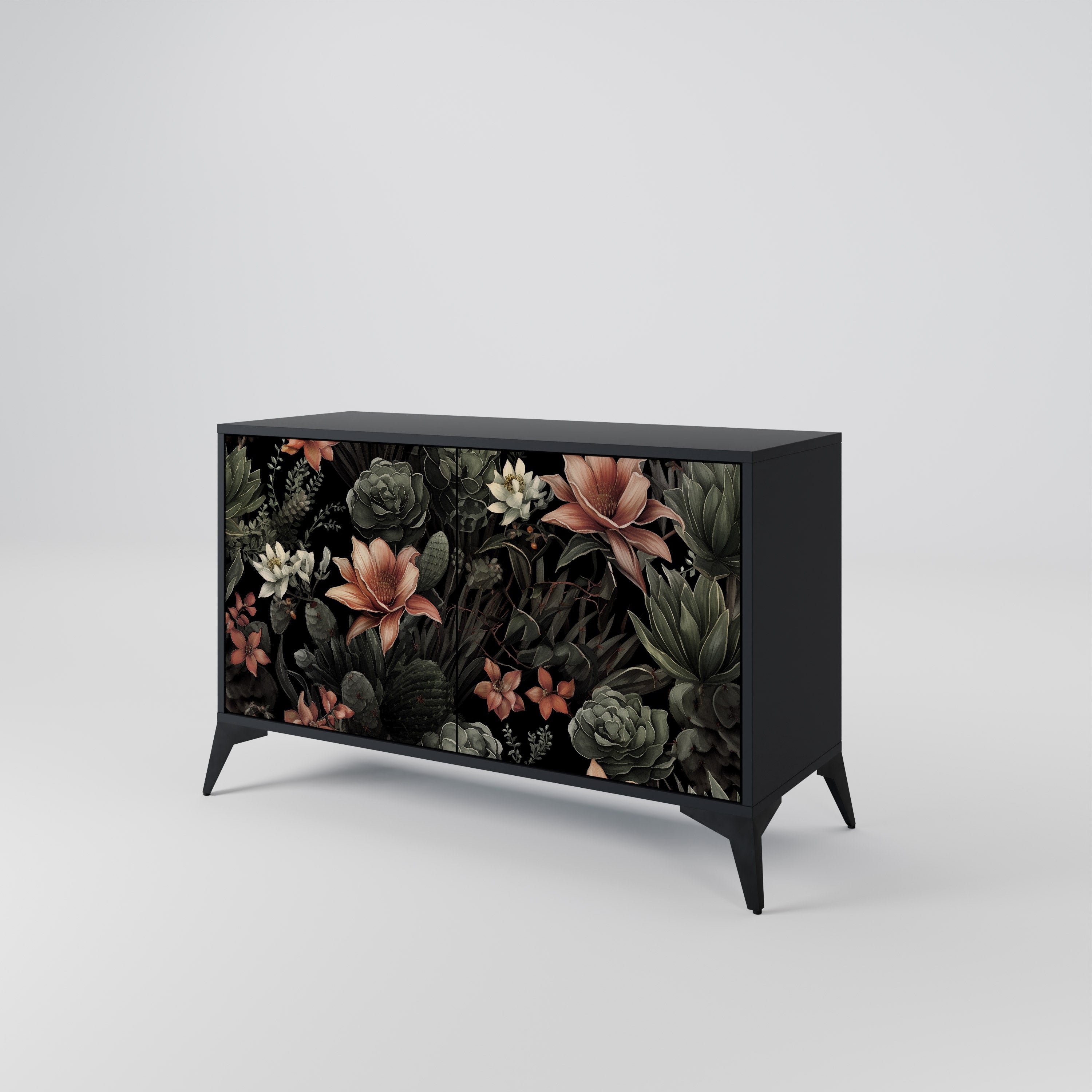 SECRET VERDURE 2-Door Sideboard in Black Finish