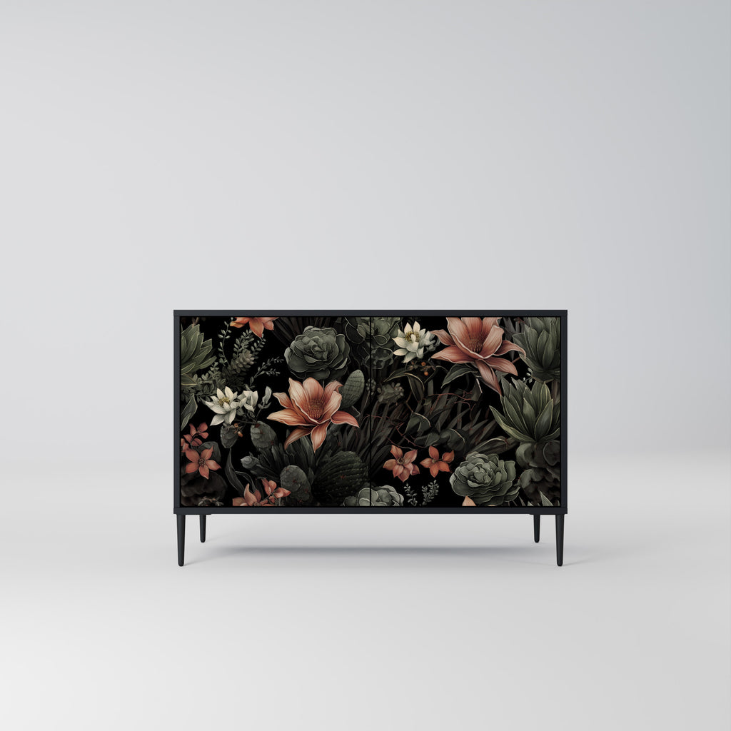 SECRET VERDURE 2-Door Sideboard in Black Finish