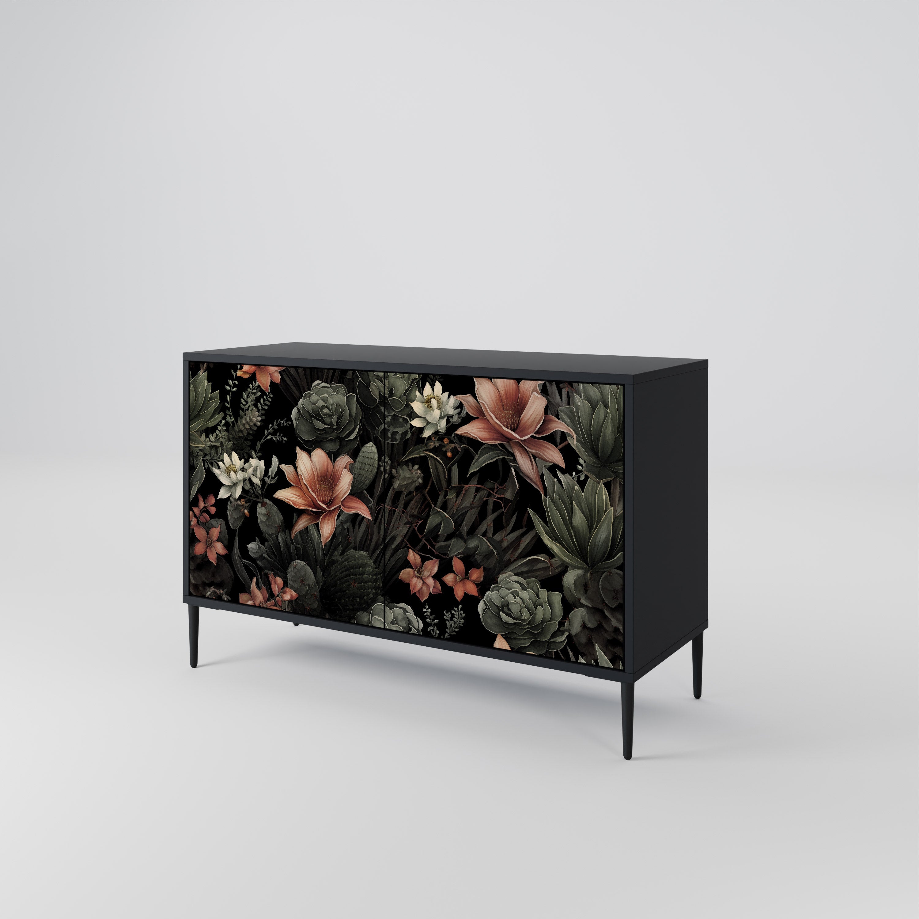 SECRET VERDURE 2-Door Sideboard in Black Finish