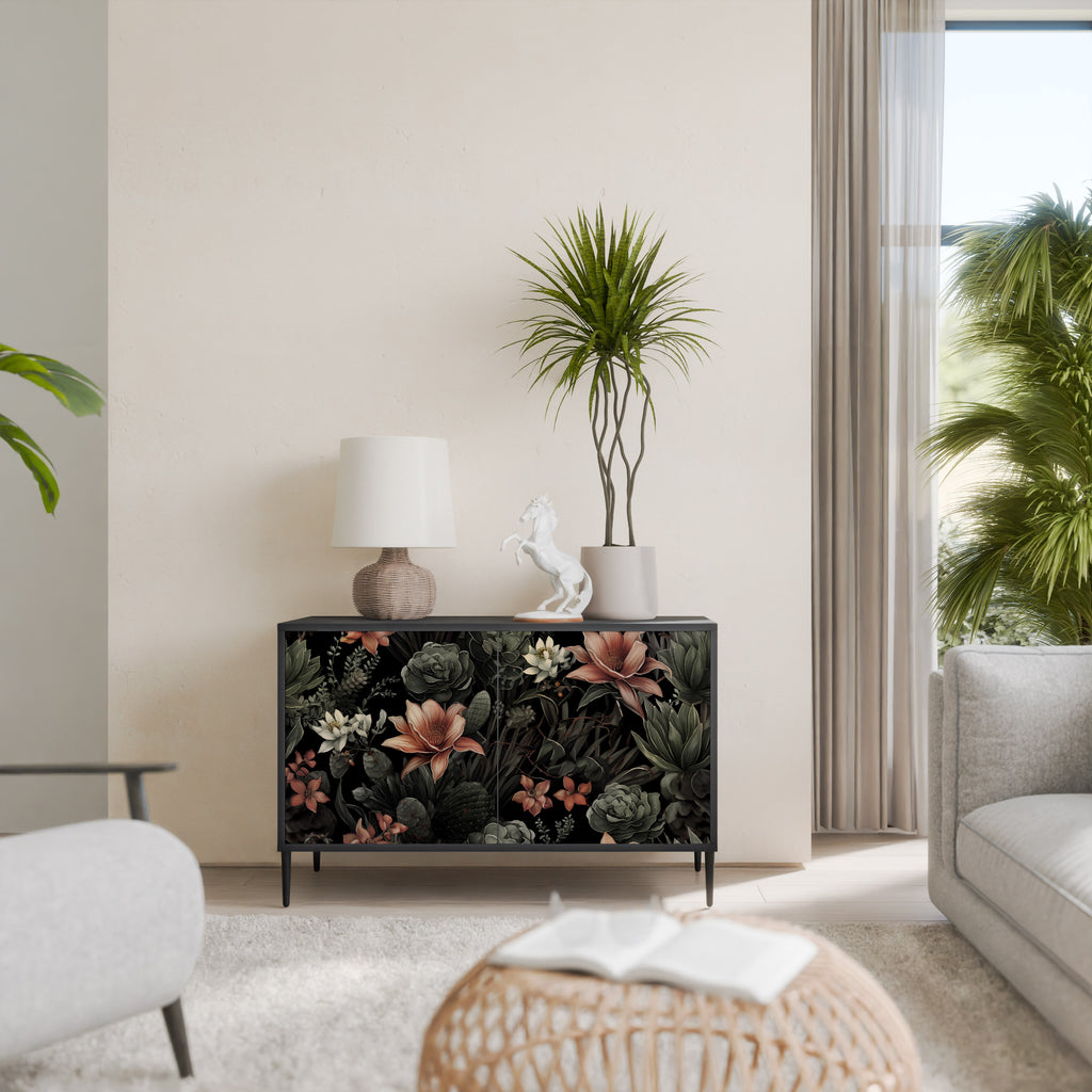 SECRET VERDURE 2-Door Sideboard in Black Finish