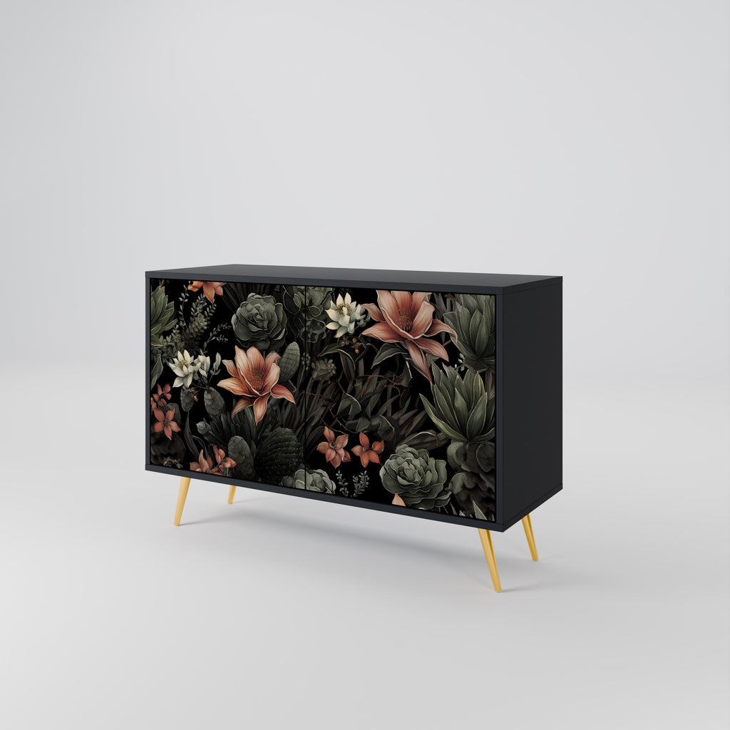 SECRET VERDURE 2-Door Sideboard in Black Finish
