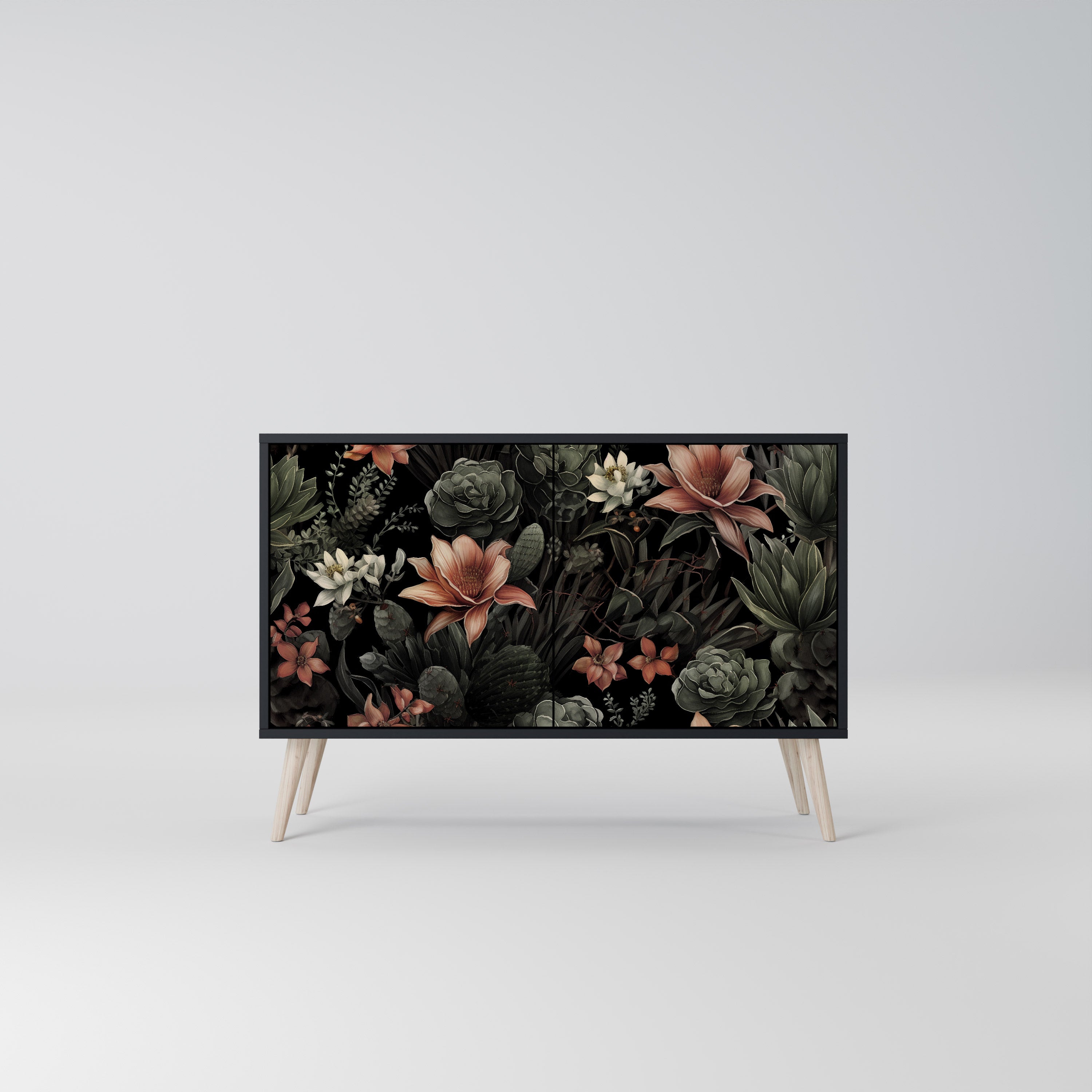 SECRET VERDURE 2-Door Sideboard in Black Finish