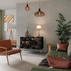 SECRET VERDURE 2-Door Sideboard in Black Finish