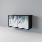 PALM VEIL 2-Door Sideboard in Black Finish