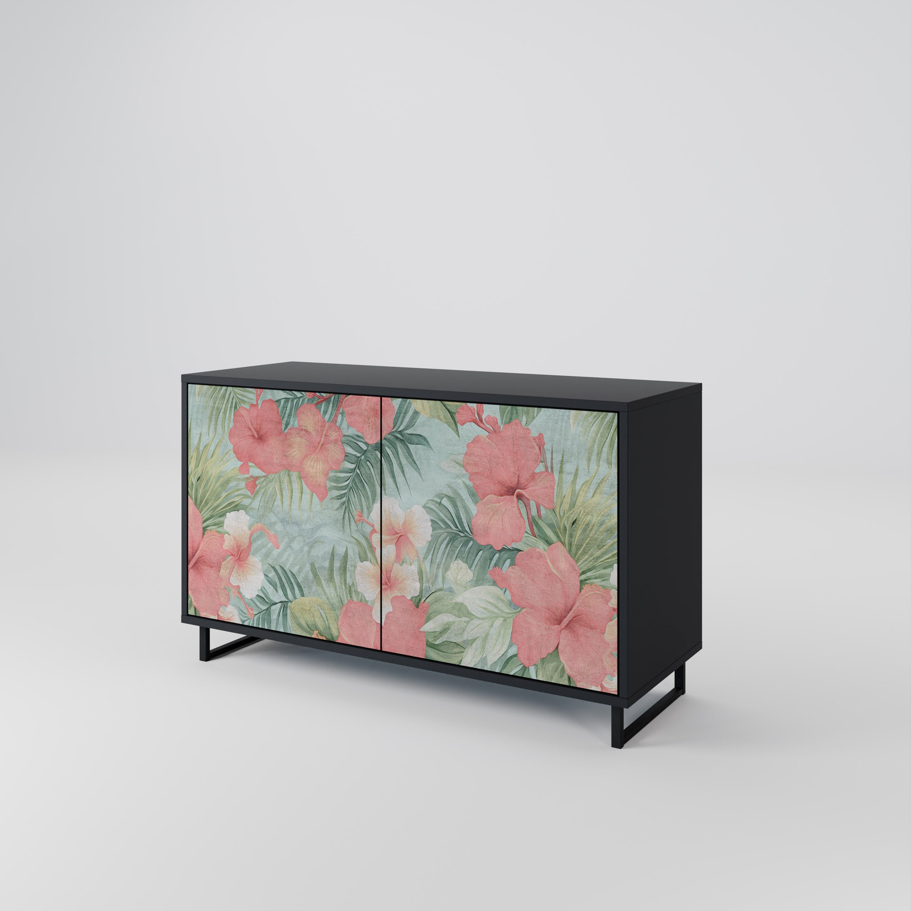HAWAIIAN SPIRIT 2-Door Sideboard in Black Finish