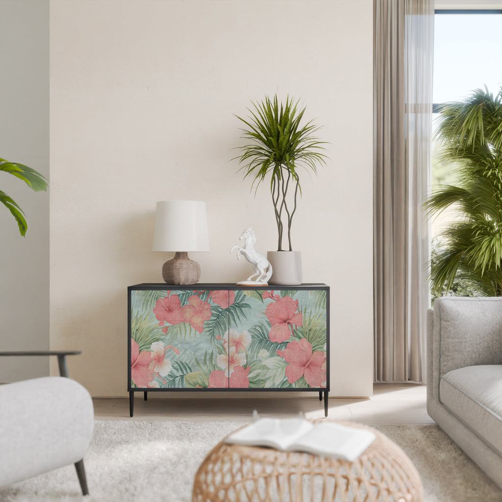 HAWAIIAN SPIRIT 2-Door Sideboard in Black Finish