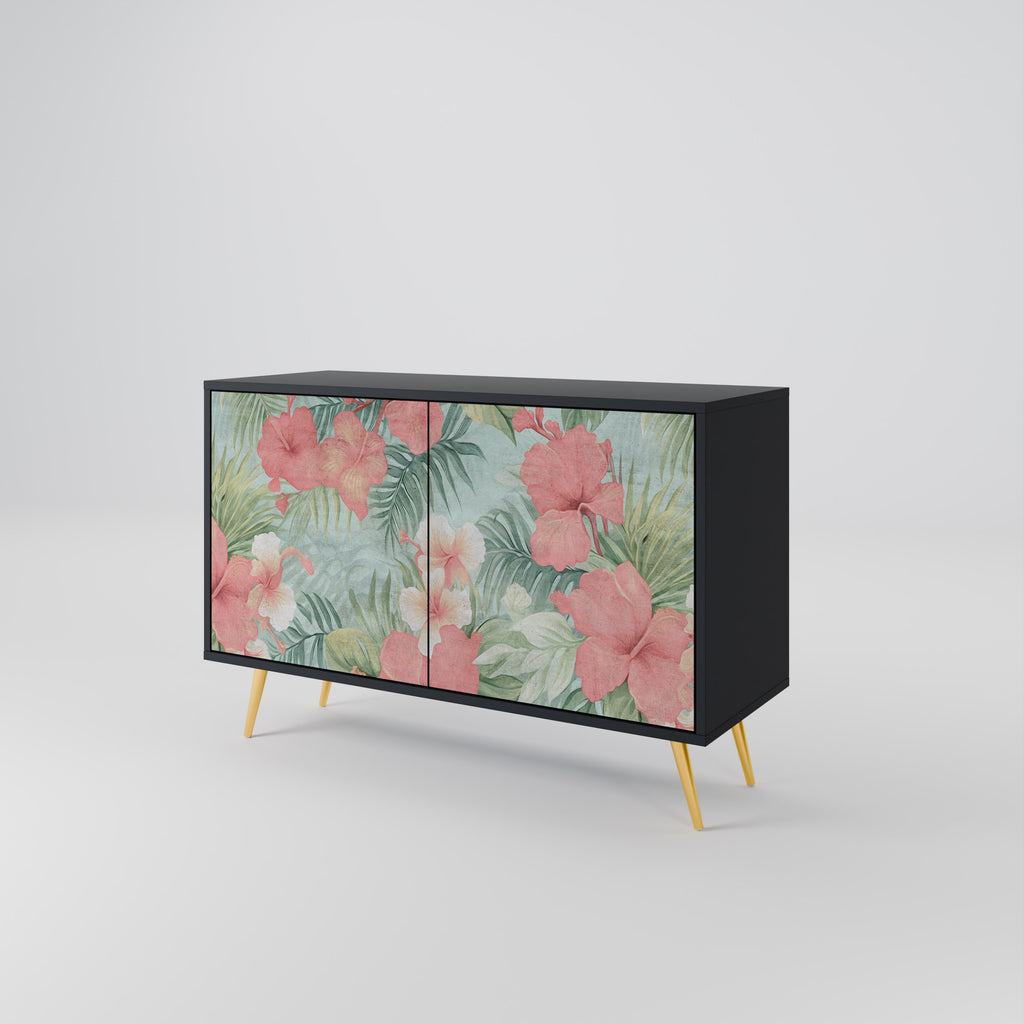 HAWAIIAN SPIRIT 2-Door Sideboard in Black Finish